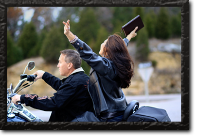Main Cover Image - Couple on Motorcycle, Bible in Hand